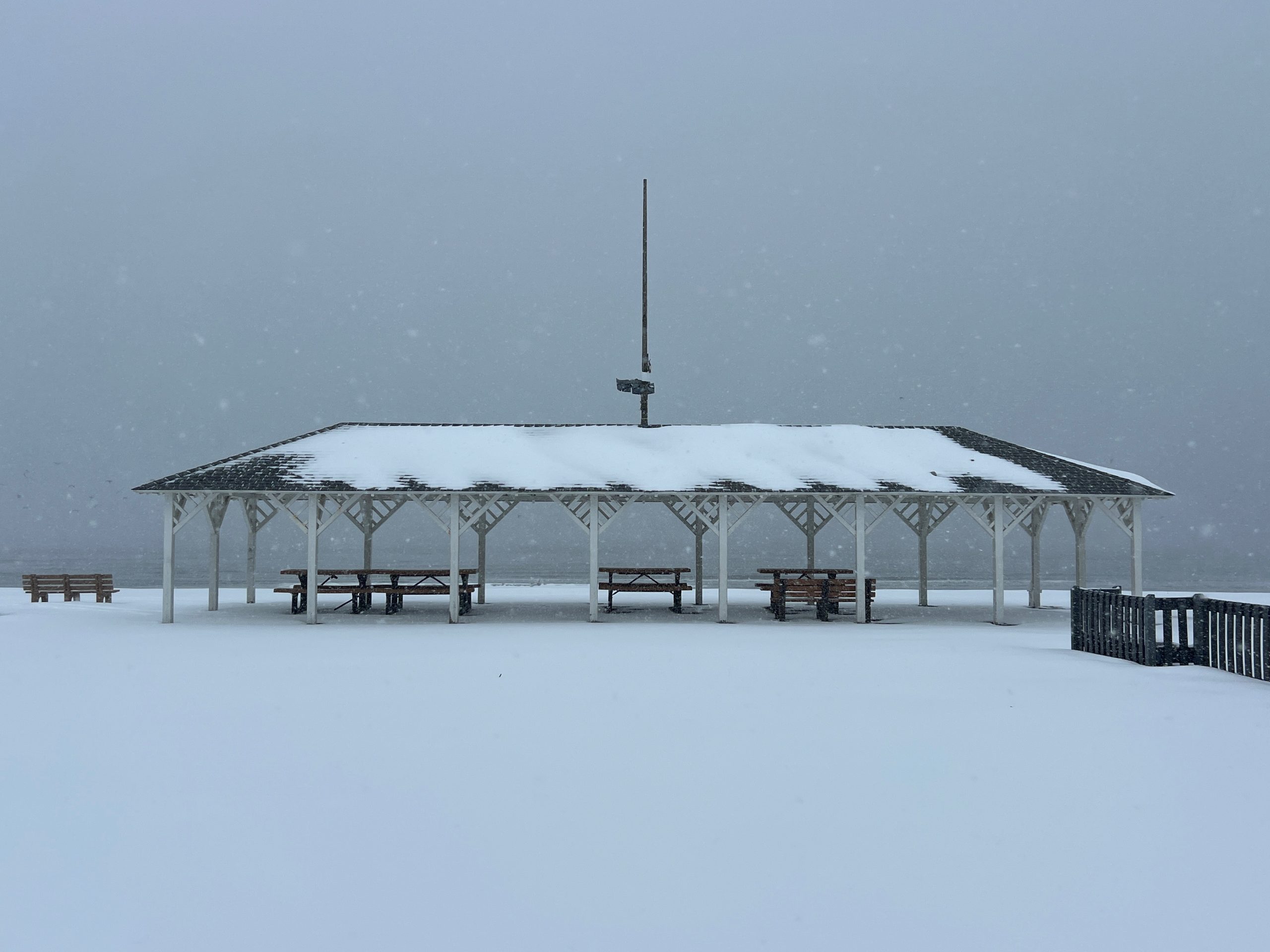 The Compo pavilion, Jan. 25, 2026 - Photo Mike Goss