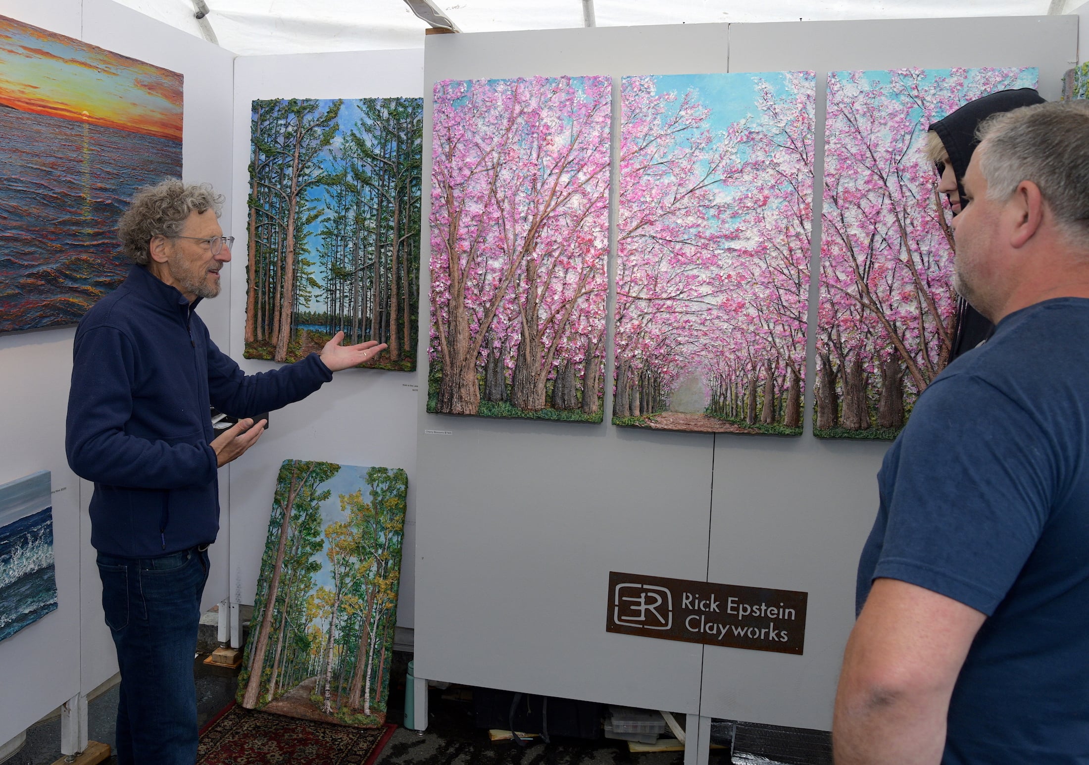 Rick Epstein, art, hand sculpture, 3-D landscape, Westfield, MA