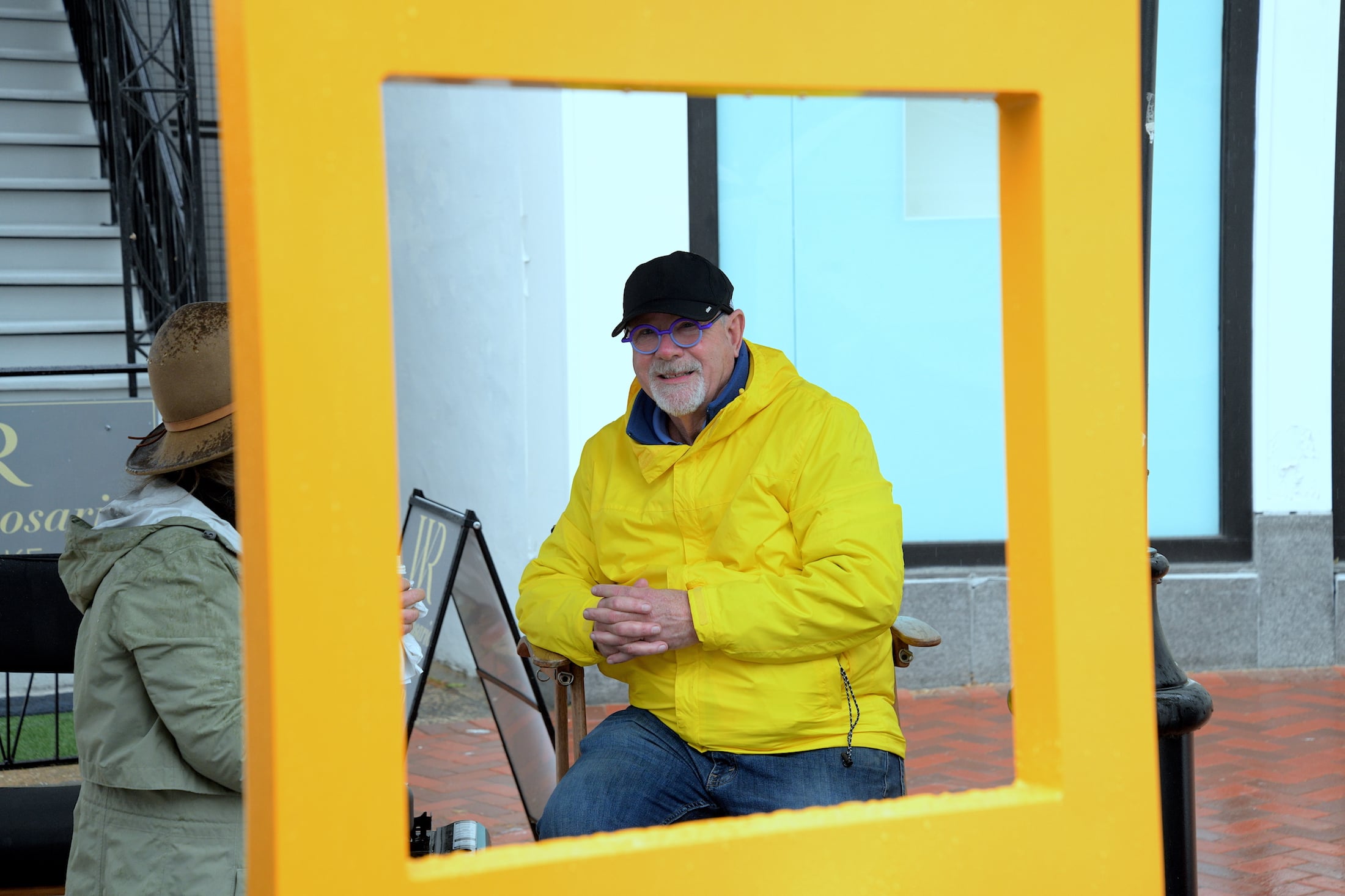Yellow frame, Marshall Burns, Dunkirk, New York