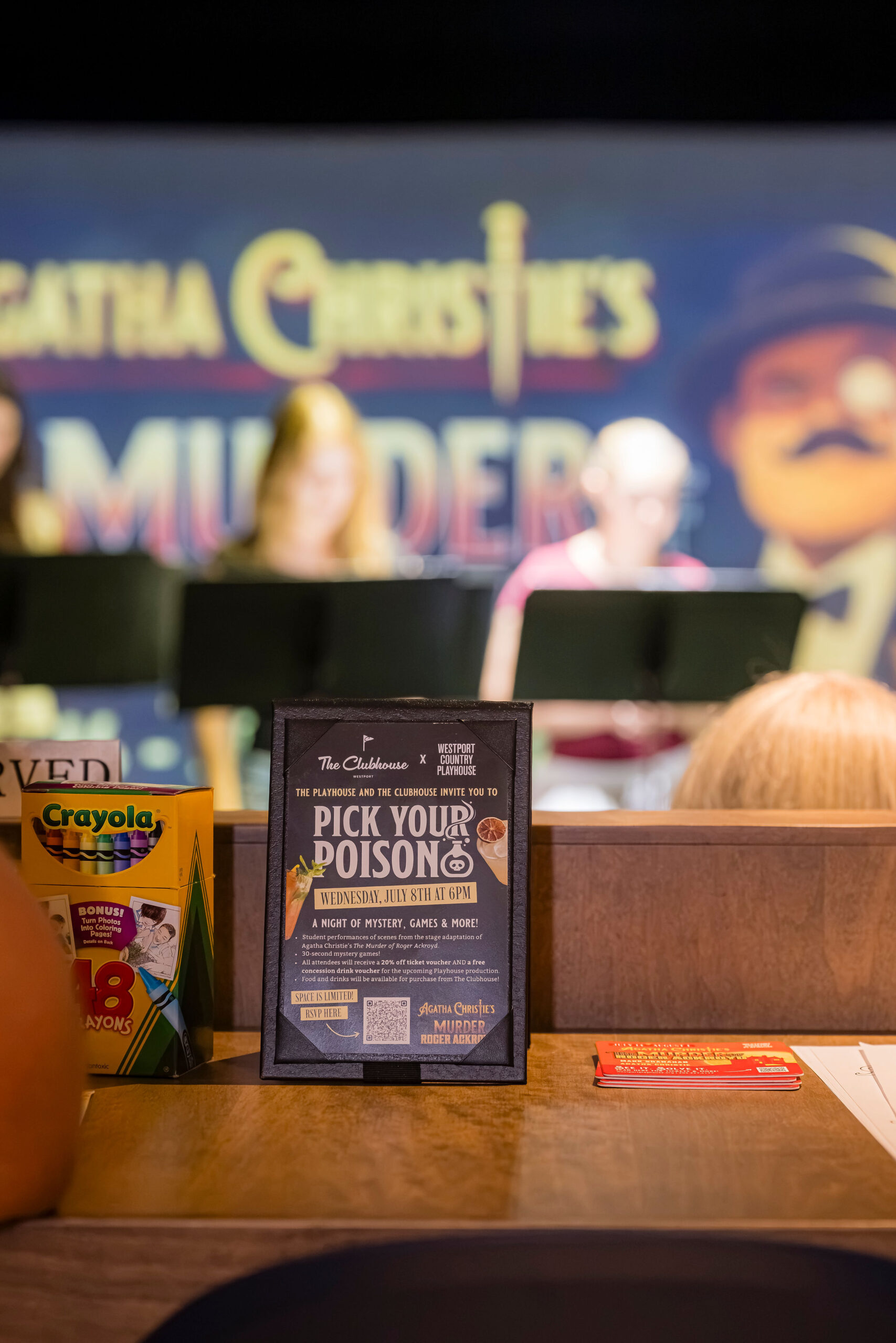 Pick Your Poison at The Clubhouse celebrates the WCP's :The Murder of Roger Ackroyd"