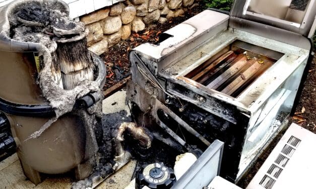 Firefighters Quickly Douse Pool Heater Fire on Ludlow Road
