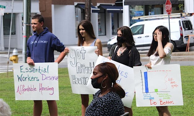 Affordable Housing Advocates Rally on Jesup Green