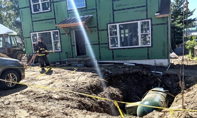 Propane Tank Toppled by Ida Triggers Gas Leak Call to Firefighters