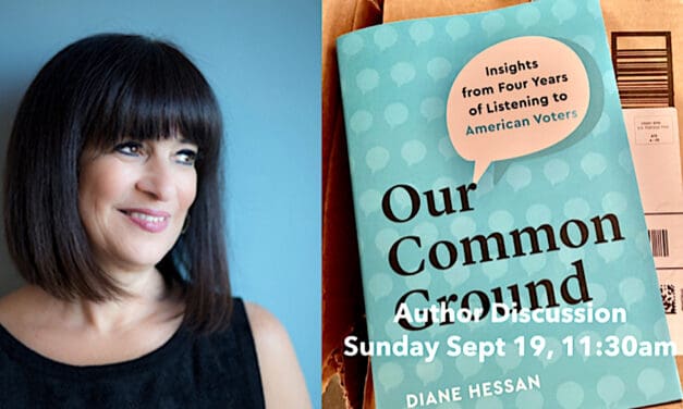 Author Searching for America’s ‘Common Ground’ to Speak at Unitarian Church