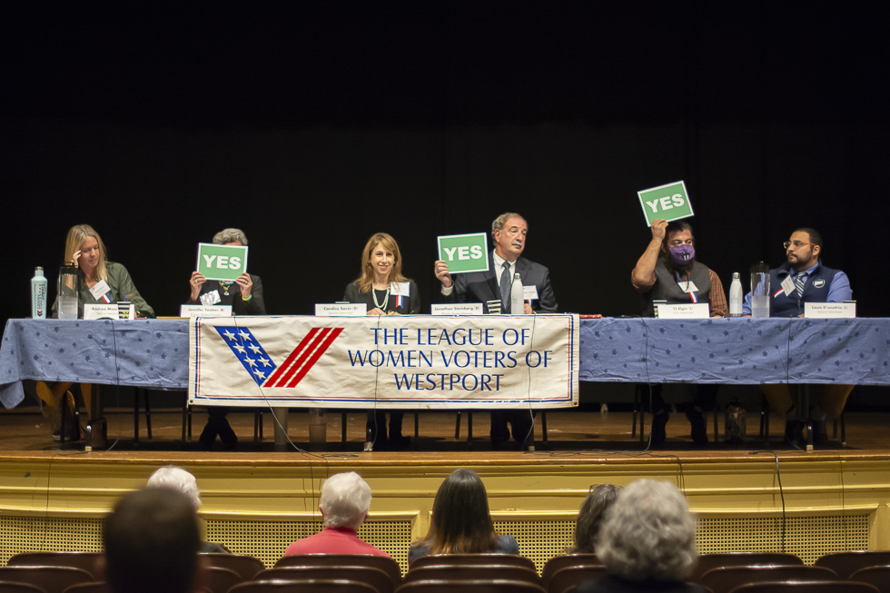 First Selectperson Candidates Face Off in Final Debate Westport Journal