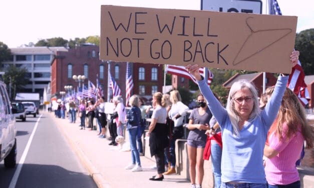 Abortion Protest Fills Ruth Steinkraus Bridge Downtown