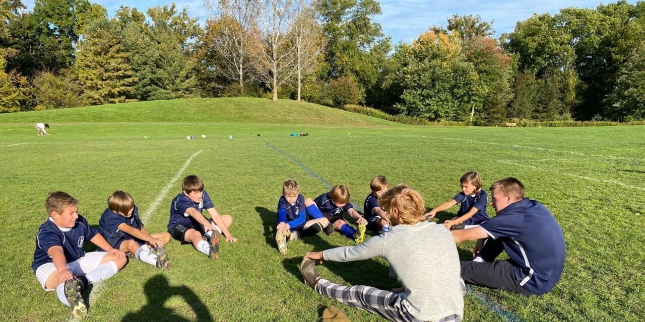 Kids Play Soccer With “Grown-ups”
