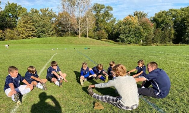 Kids Play Soccer With “Grown-ups”