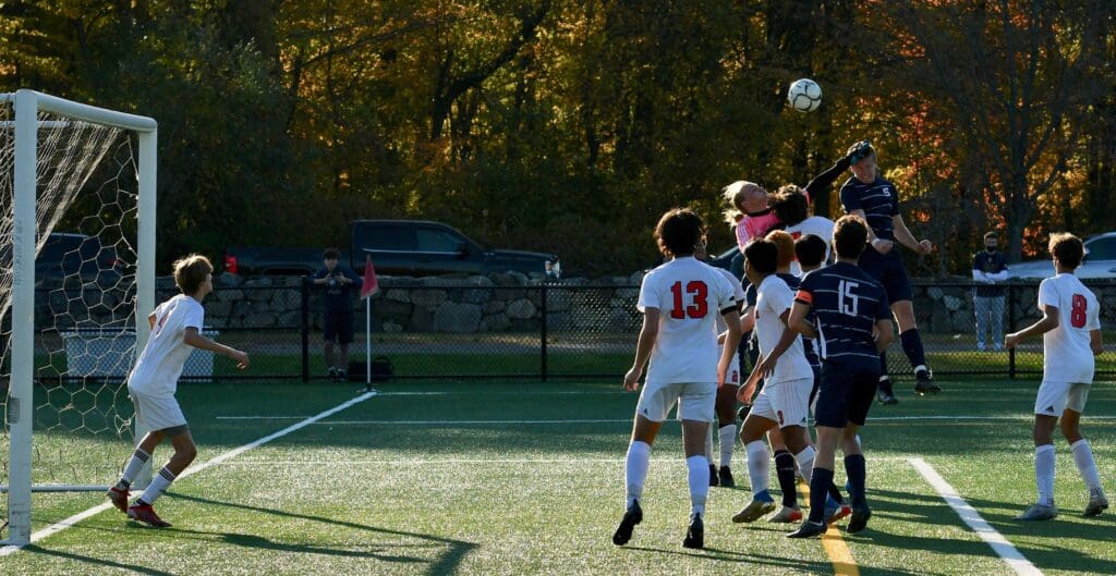 Ryan Thomas leaps high to score against Manchester …