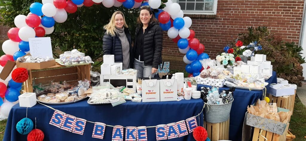 SES parents Michelle Barman and Helen Martin-Elmer -- Photo Westport Journal