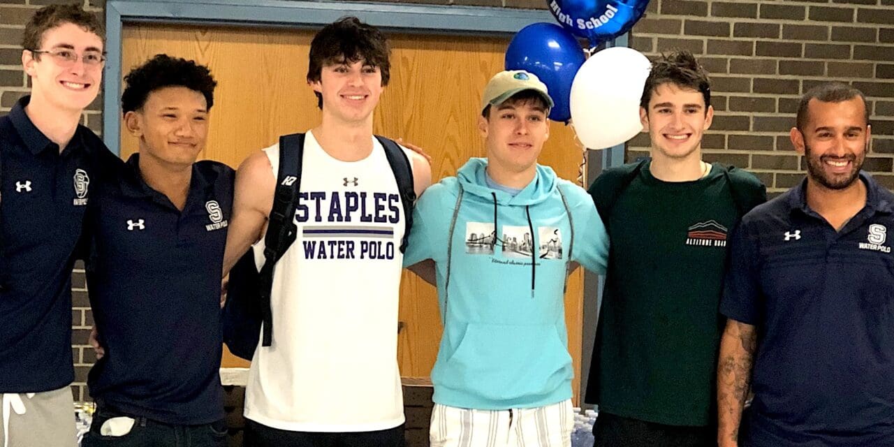 Staples Water Polo Seniors Honored After Sinking Suffield