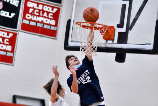 Chris Zajac, dunking--Photo Mark Sikorski