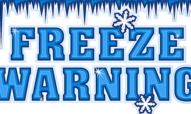 Deep Freeze Grips Region Today, Frostbite Warning Issued