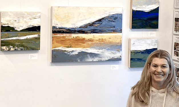 Abstract Paintings Exhibited at Westport Book Shop