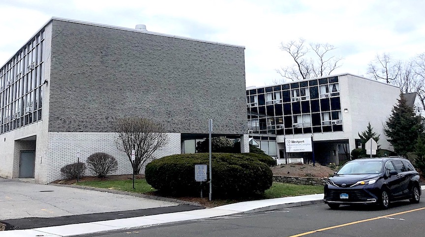 The nursing home at the corner of Post Road West and Burr Road. / Photo by Thane Grauel