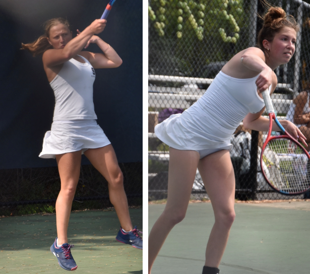 Senior Amelia Galin and Senior Captain Allie Francis