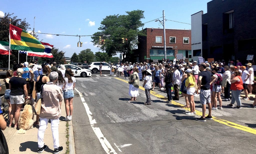Abortion rights, gun safety demonstration