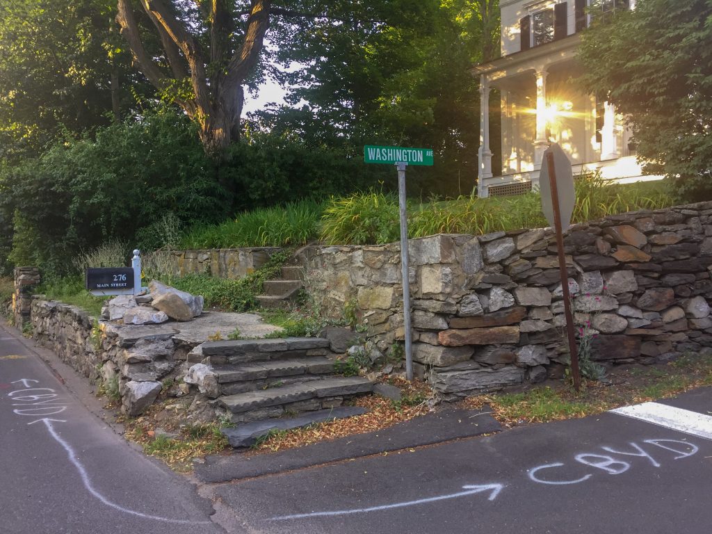 The corner of Main Street and Washington Avenue in Westport. / Photo by Thane Grauel.