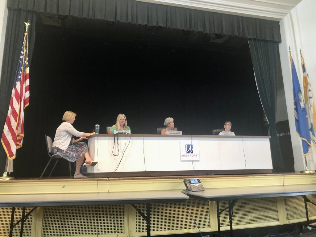 The Westport Board of Selectwomen met Wednesday. / Photo by Thane Grauel.
