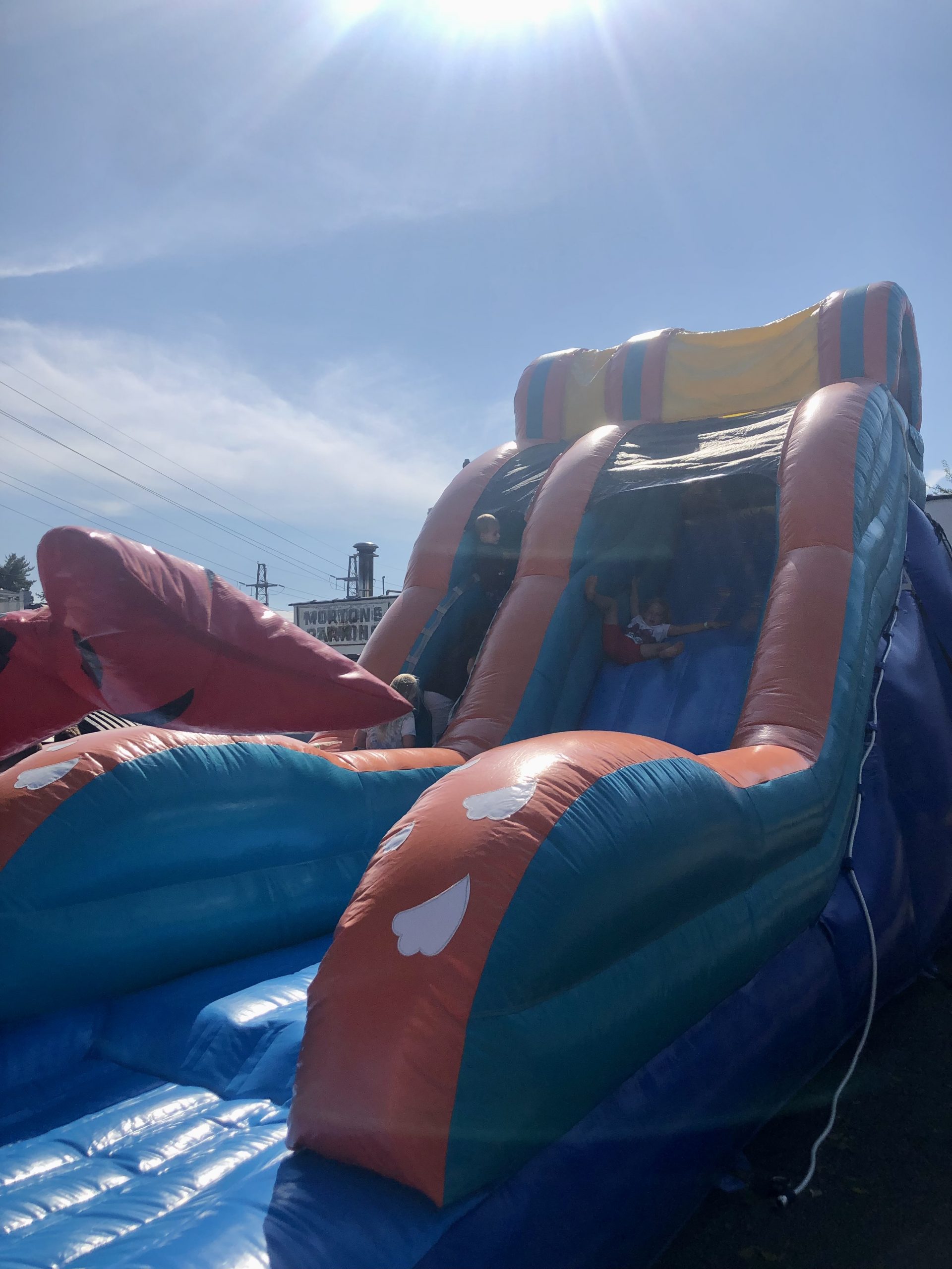 One of several inflatable attractions for kids. / Photo by Thane Grauel.