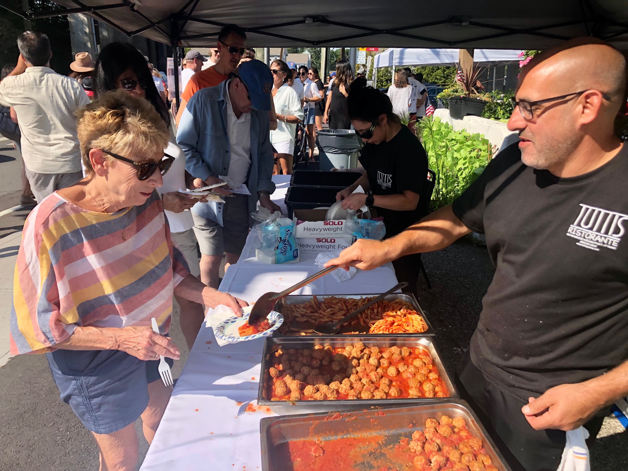 Tutti's Ristorante served up pasta and meatballs. / Photo by Thane Grauel.