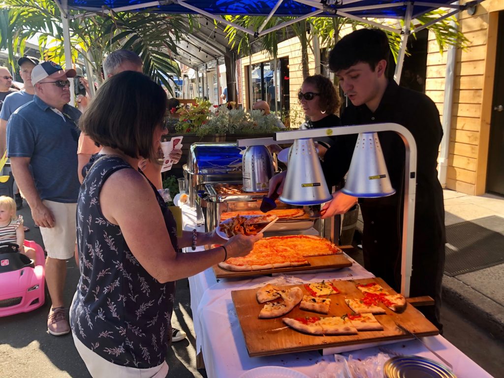 Pizza was offered by Romanacci on Railroad Place. / Photo by Thane Grauel.