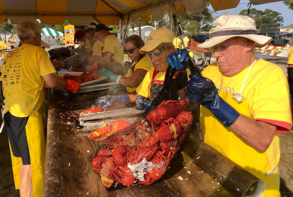 A couple thousand lobsters were served at Westport Rotary's 11th Lobsterfest at Compo Beach on Saturday. / Photo by Thane Grauel