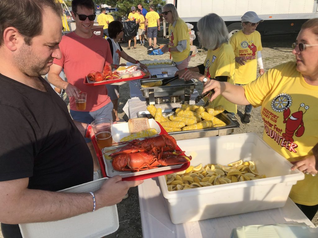 The corn-on-the-cob and lemon line. / Photo by Thane Grauel