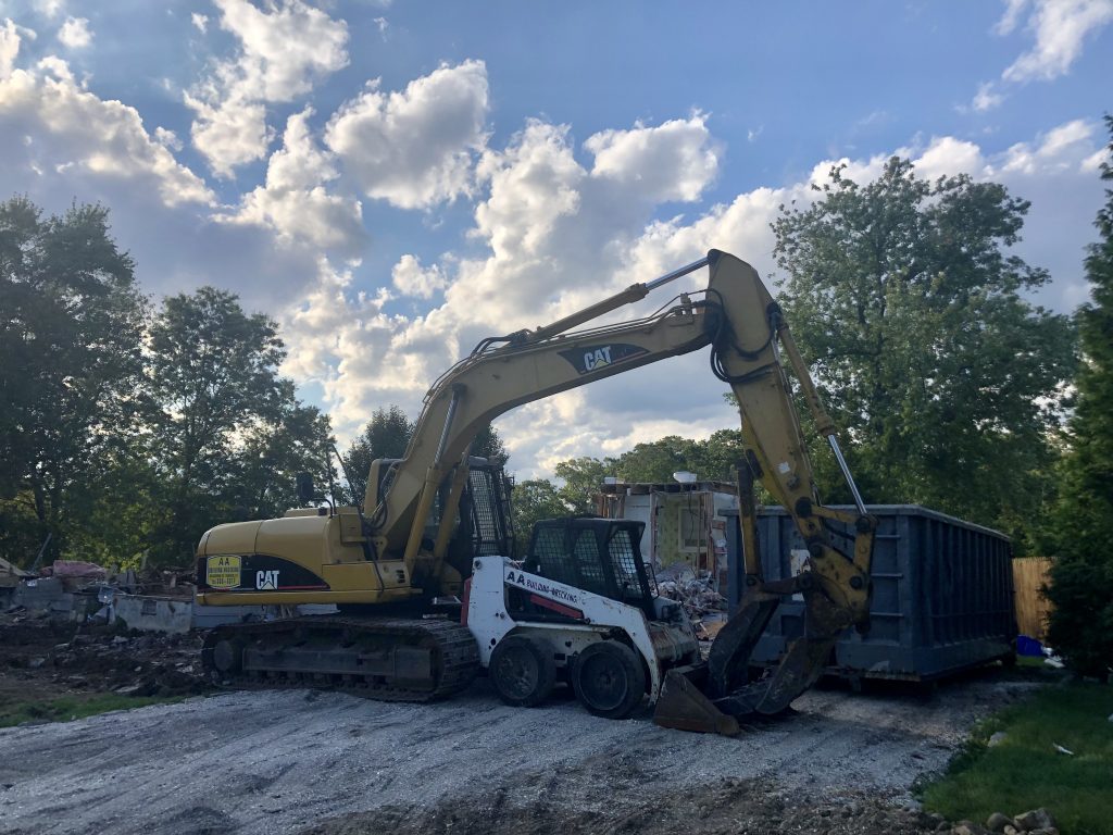 Demolition under way at 2 Owenoke Park. / Photo by Thane Grauel