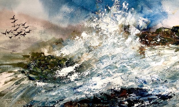 New at MoCA Westport: ‘Knifed watercolor’ exhibit, open mic night