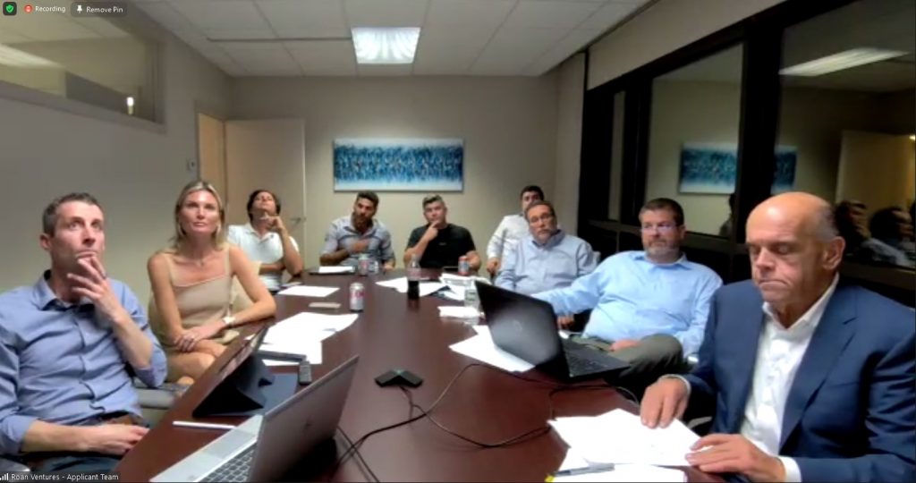 The applicant team for Hamlet at Saugatuck during Monday's Planning and Zoning Commission online meeting.