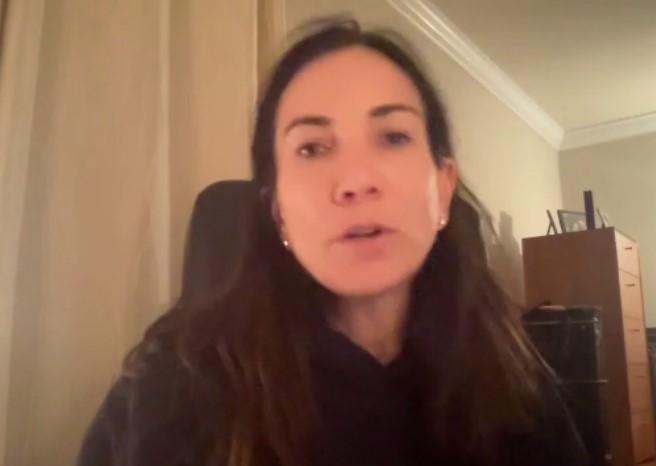 Planning and Zoning Commission member Amie Tesler at Monday night's meeting.