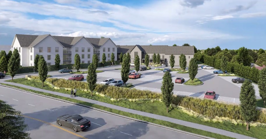 A rendering of the Delamar hotel to replace the Westport Inn at 1595 Post Road East. The new hotel would have 75 rooms instead of the original 116.