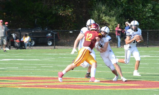 Staples football team doubles up Danbury 