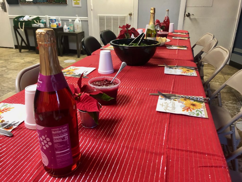 The table is set for Thanksgiving at the Gillespie Center. / Photo by Thane Grauel