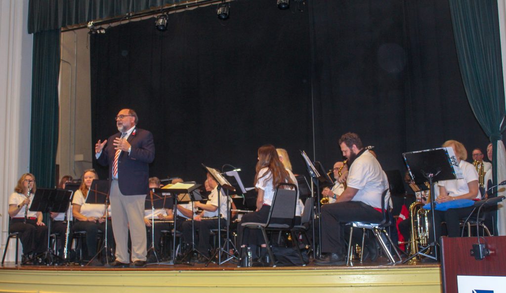 Conductor Sal LaRusso and the Westport Community Band. / Photo by Thane Grauel