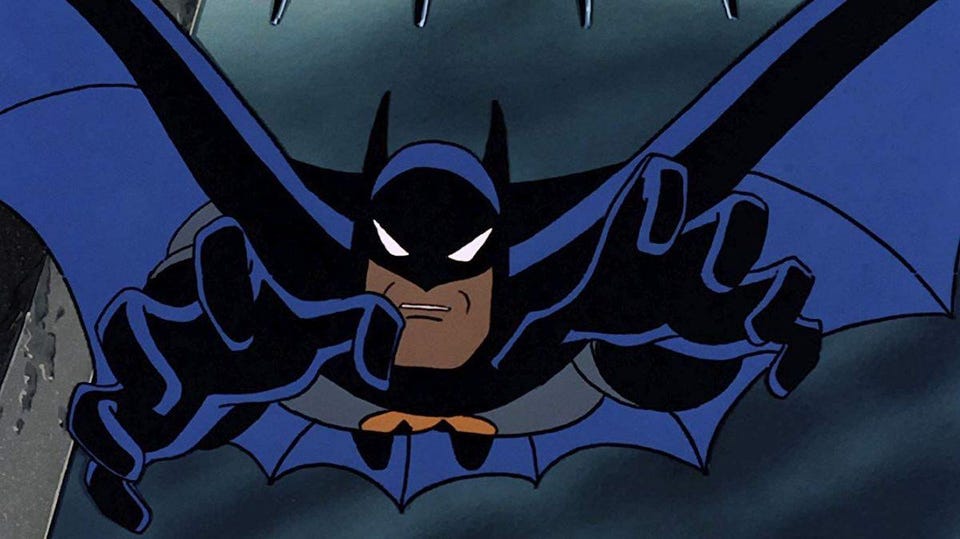 A screenshot of Warner Brothers' "Batman: The Animated Series."