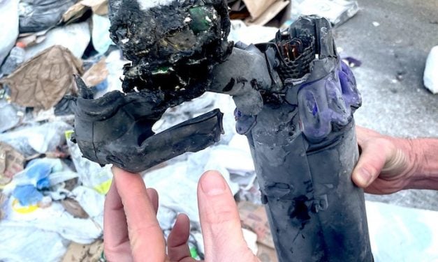 Fire officials: Lithium batteries ignite blaze in garbage truck