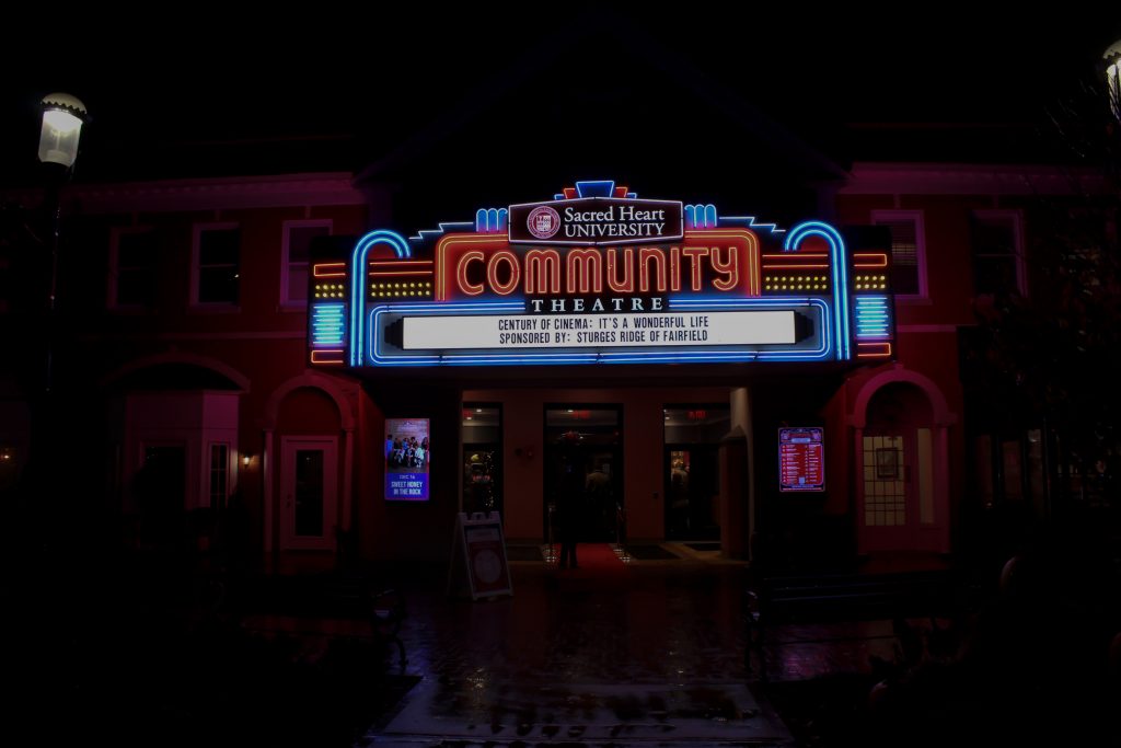 Westport's Susan Granger launched the Sacred Heart University Community Theater's first night of Century of Cinema on Wednesday with a showing of "It’s a Wonderful Life."