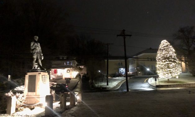 Town sees its first snow of the season