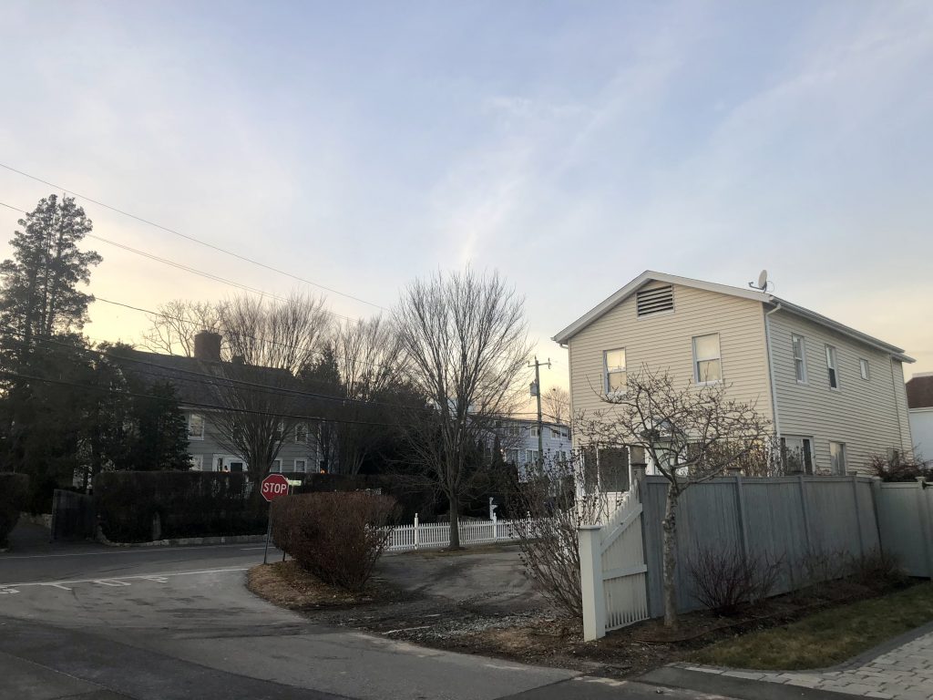 At right, 215 Hillspoint Road. At left, 216 Hillspoint Road. / Photo by Thane Grauel
