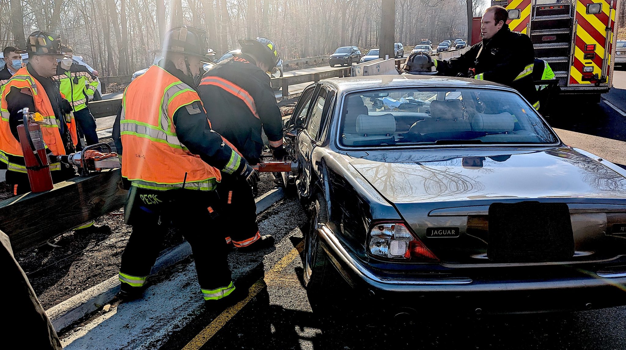 Firefighters extricate driver trapped in parkway crash | Westport Journal