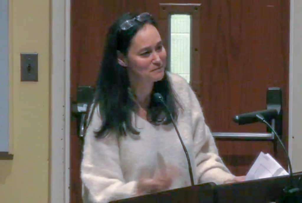 The Representative Town Meeting voted to keep Lauren Karpf, District 6, as deputy moderator.