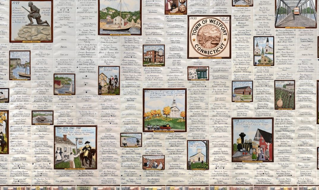 Westport Library unshelves ‘River of Names’ donors’ wall