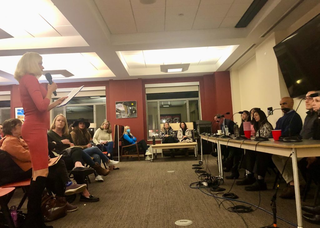 The Board of Education held another open forum on Tuesday night. / Photo by Thane Grauel
