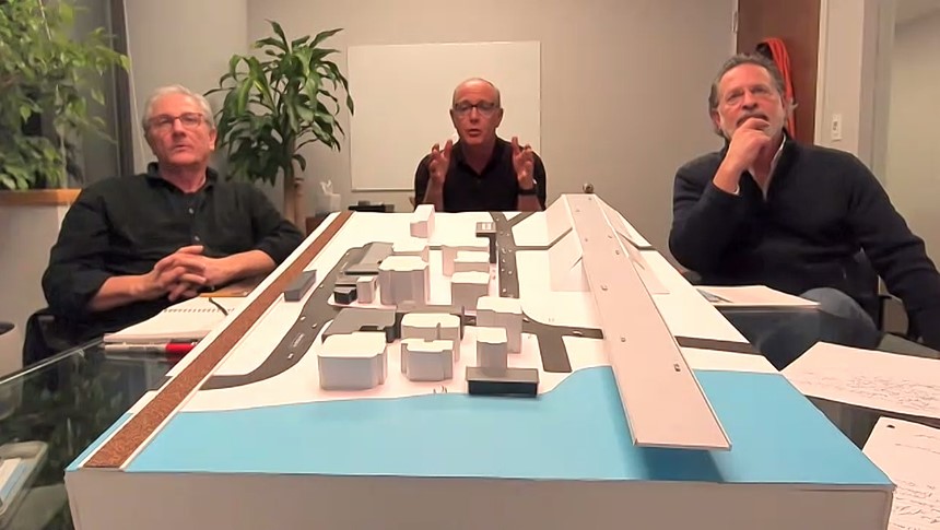 The Westport Committee for Sensible Zoning had a mock-up of its interpretation of what the Hamlet might look in 3D.