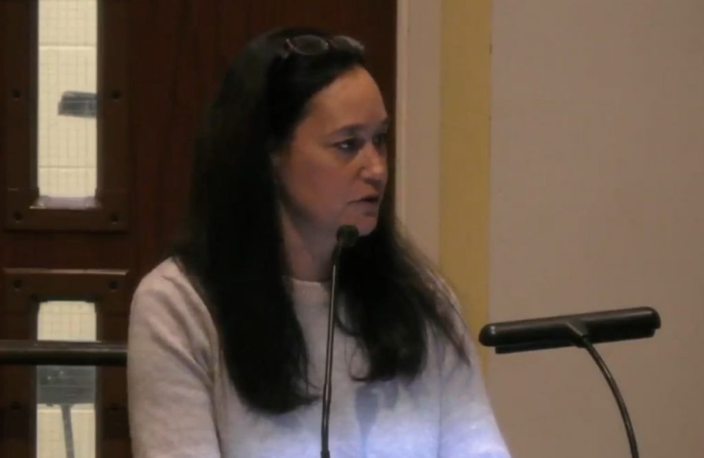 RTM member Lauren Karpf, District 7, a Long Lots parent.