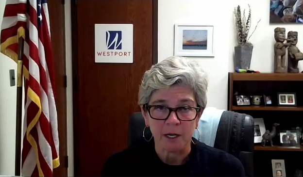 First Selectwoman Jennifer Tooker.