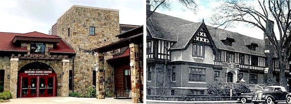 Current-day Westport-Weston Family YMCA, left, and the former Bedford Family YMCA downtown