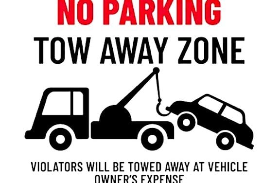 RR parking lot to be closed. Move it or get towed.